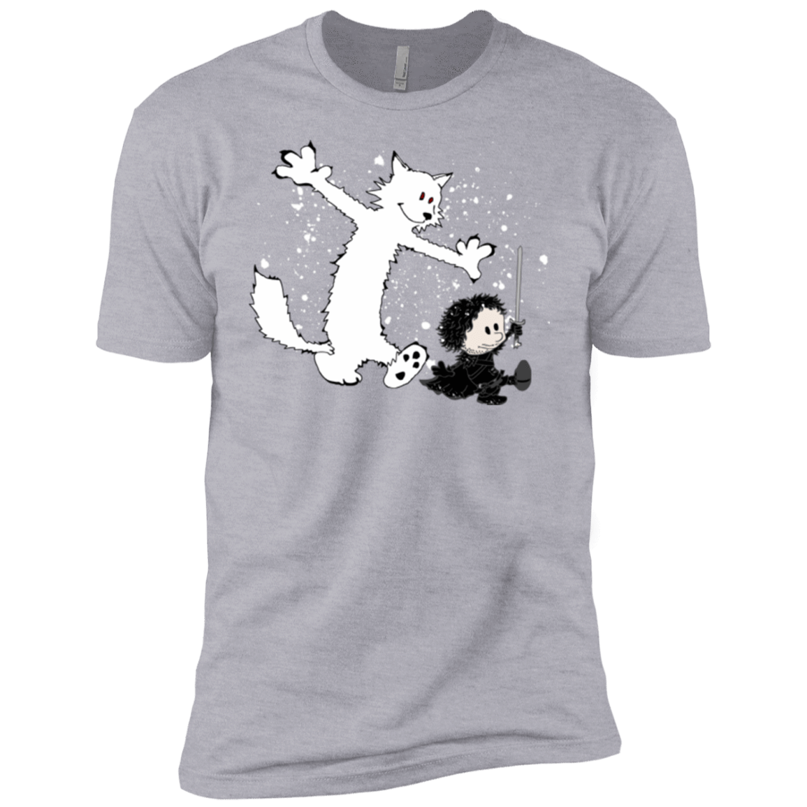 T-Shirts Heather Grey / YXS Ghost And Snow Boys Premium T-Shirt