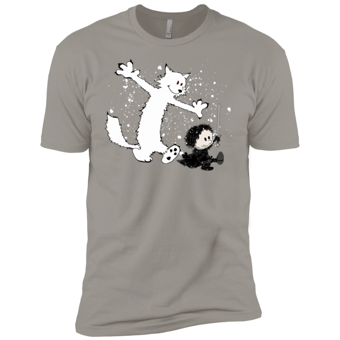 T-Shirts Light Grey / YXS Ghost And Snow Boys Premium T-Shirt