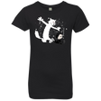 T-Shirts Black / YXS Ghost And Snow Girls Premium T-Shirt