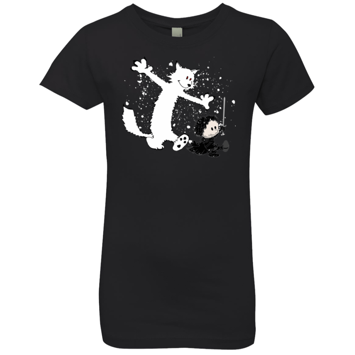 T-Shirts Black / YXS Ghost And Snow Girls Premium T-Shirt