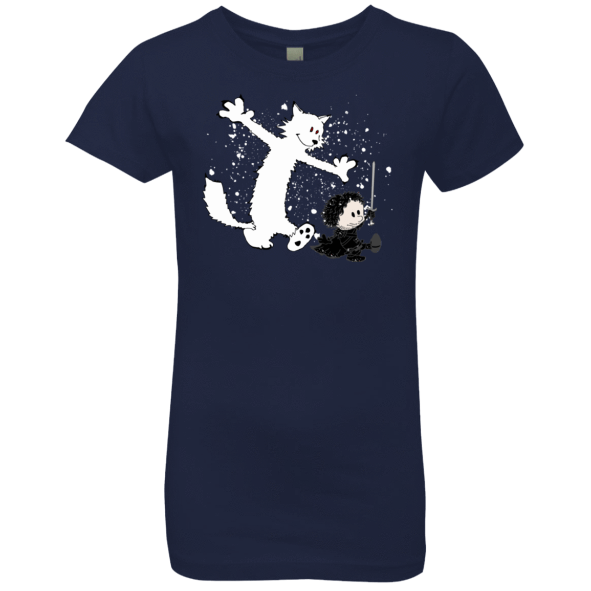 T-Shirts Midnight Navy / YXS Ghost And Snow Girls Premium T-Shirt