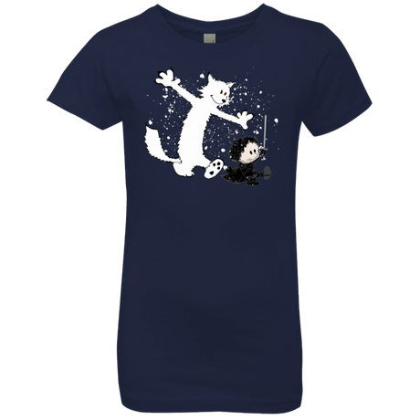 T-Shirts Midnight Navy / YXS Ghost And Snow Girls Premium T-Shirt