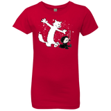 T-Shirts Red / YXS Ghost And Snow Girls Premium T-Shirt