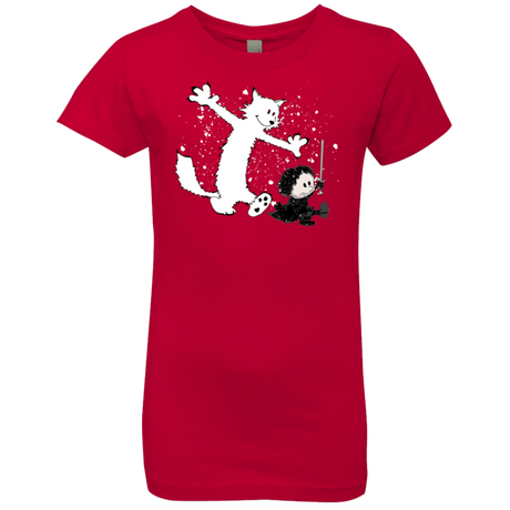 T-Shirts Red / YXS Ghost And Snow Girls Premium T-Shirt