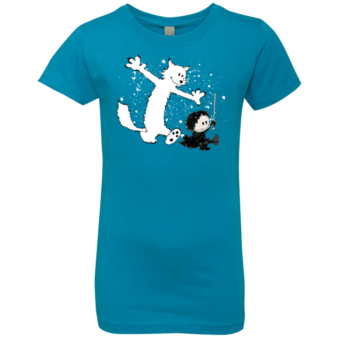 T-Shirts Turquoise / YXS Ghost And Snow Girls Premium T-Shirt