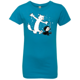 T-Shirts Turquoise / YXS Ghost And Snow Girls Premium T-Shirt