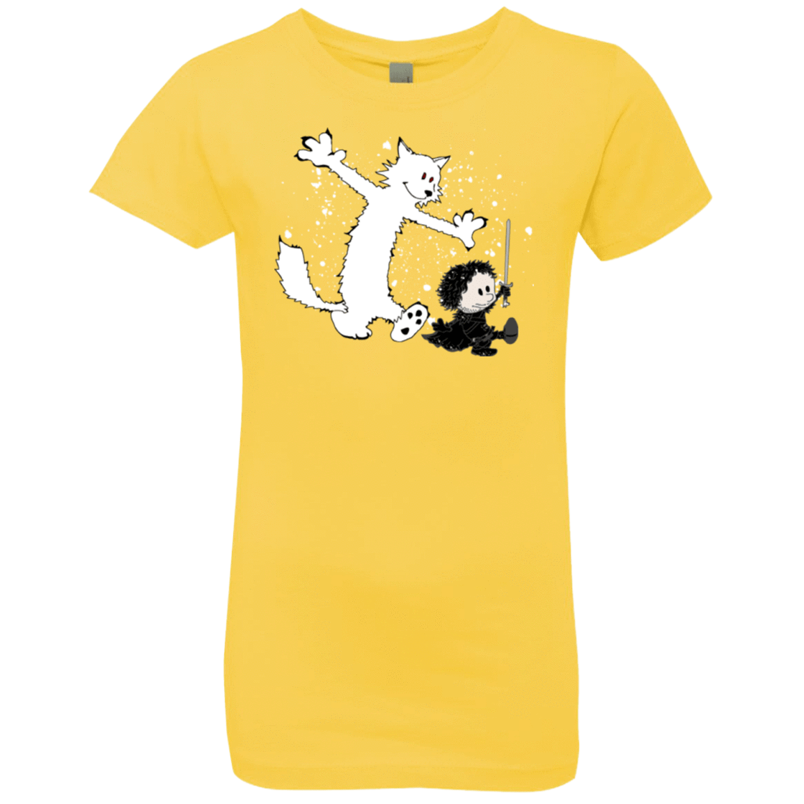 T-Shirts Vibrant Yellow / YXS Ghost And Snow Girls Premium T-Shirt