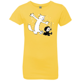 T-Shirts Vibrant Yellow / YXS Ghost And Snow Girls Premium T-Shirt