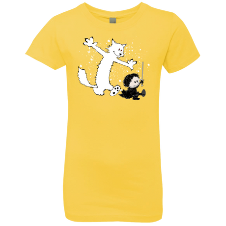 T-Shirts Vibrant Yellow / YXS Ghost And Snow Girls Premium T-Shirt