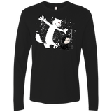 T-Shirts Black / Small Ghost And Snow Men's Premium Long Sleeve