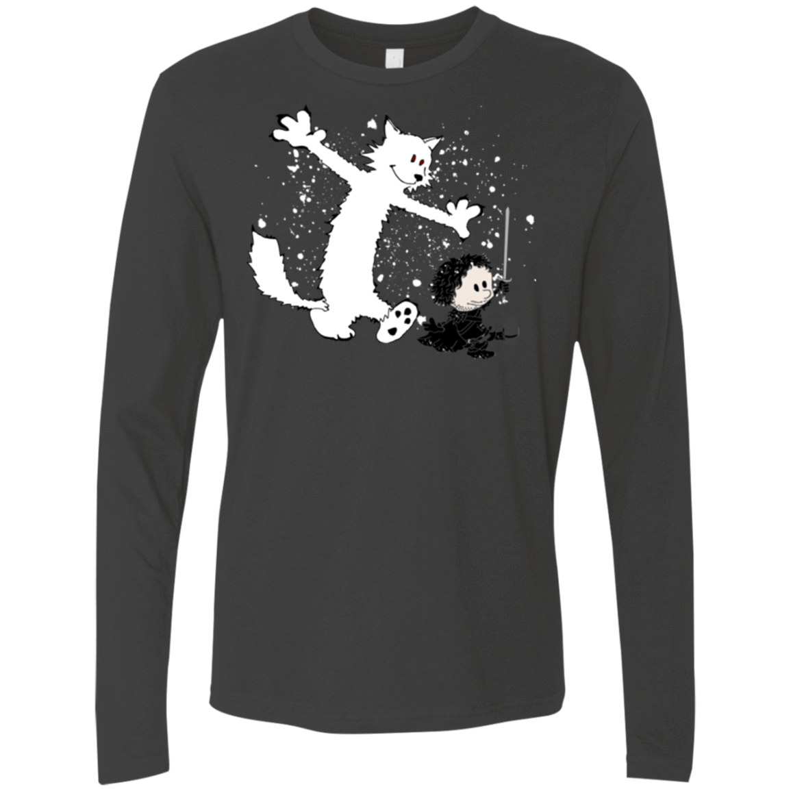 T-Shirts Heavy Metal / Small Ghost And Snow Men's Premium Long Sleeve