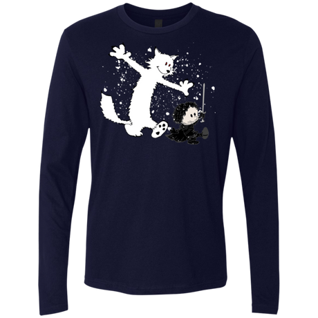 T-Shirts Midnight Navy / Small Ghost And Snow Men's Premium Long Sleeve