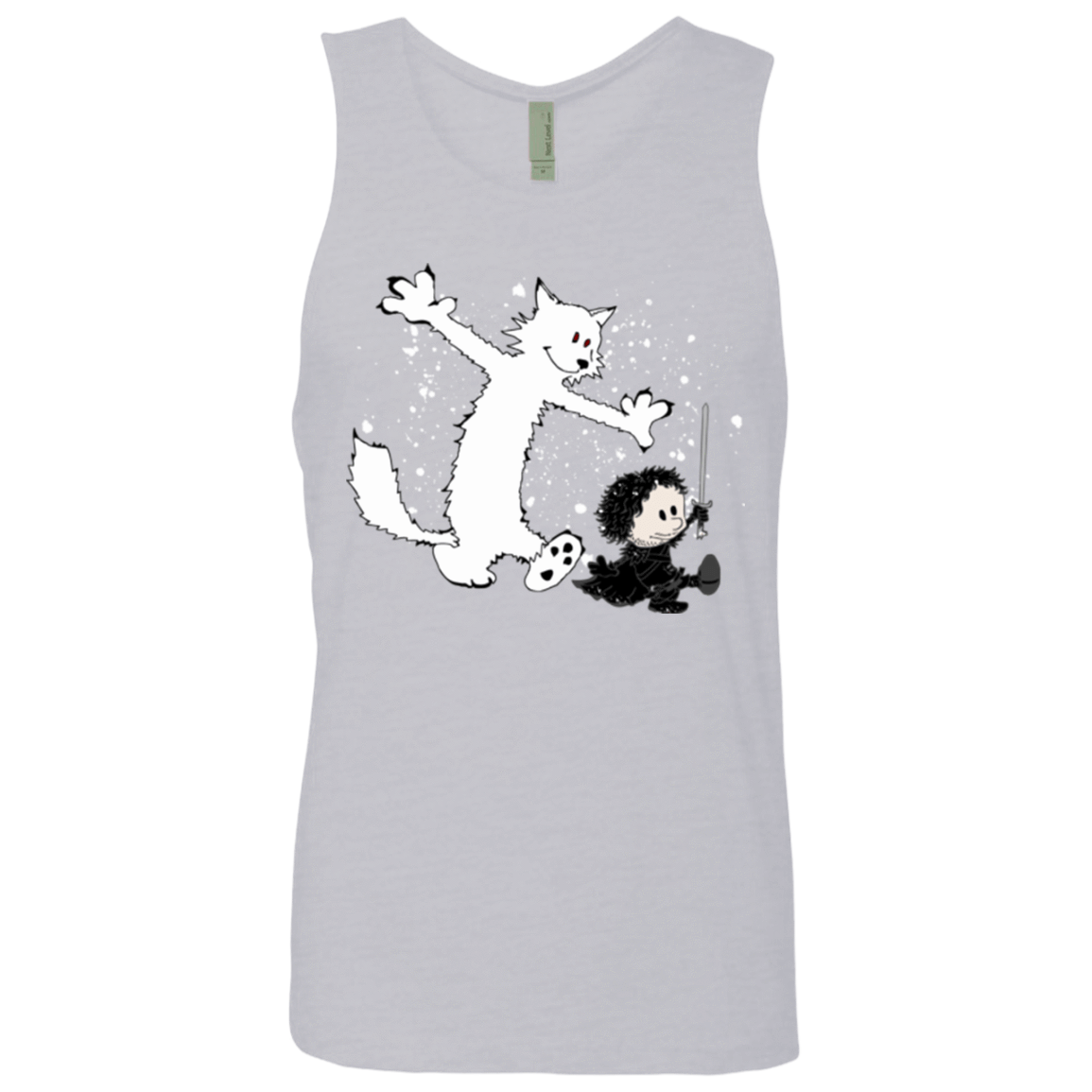 T-Shirts Heather Grey / Small Ghost And Snow Men's Premium Tank Top