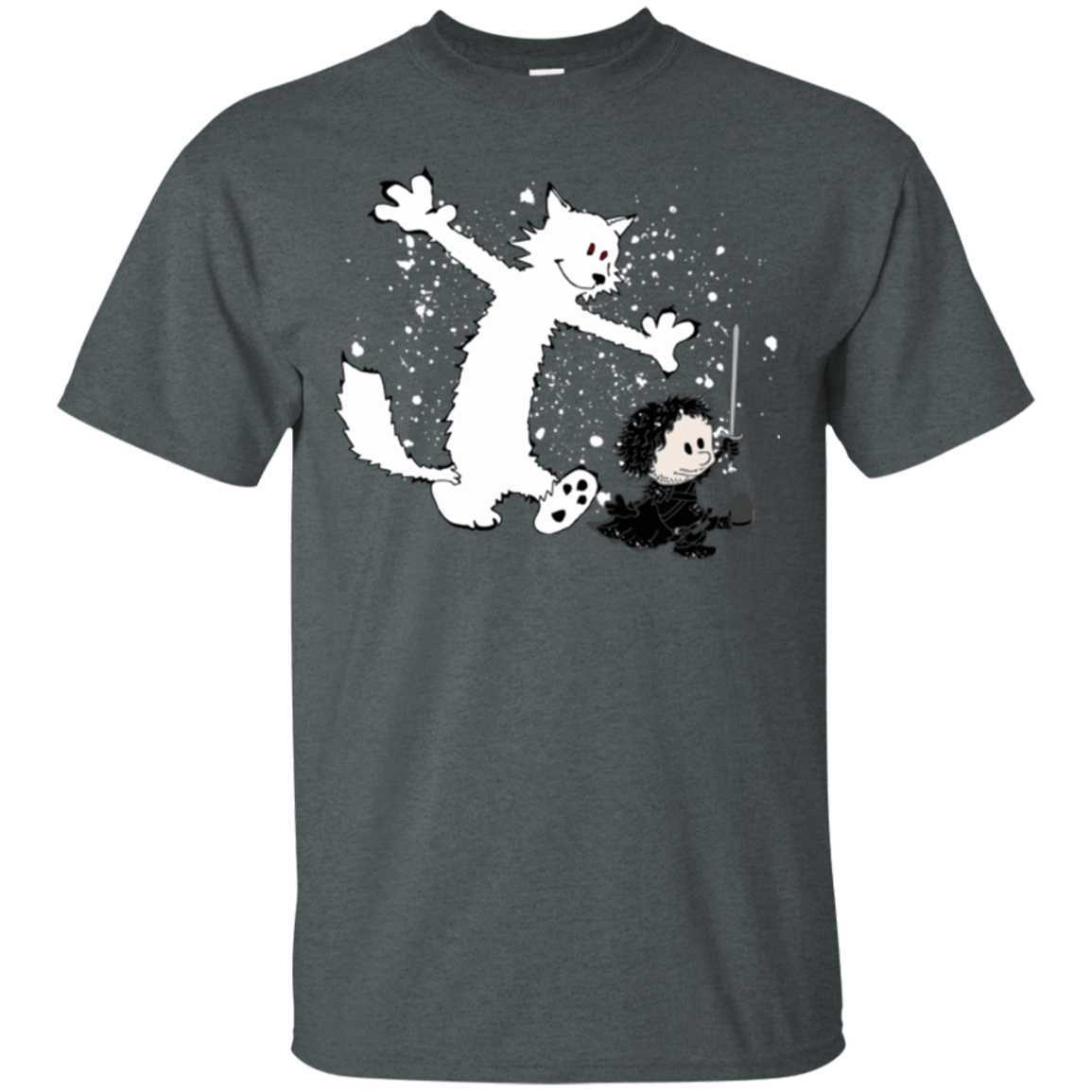T-Shirts Dark Heather / Small Ghost And Snow T-Shirt