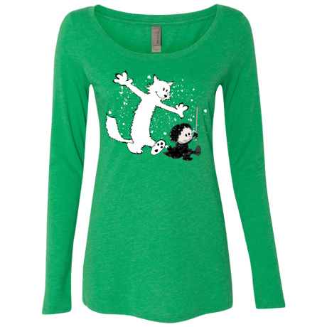 T-Shirts Envy / Small Ghost And Snow Women's Triblend Long Sleeve Shirt