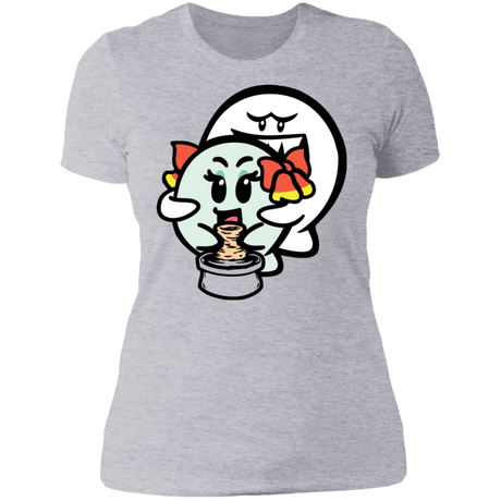 T-Shirts Heather Grey / S Ghost Boo Women's Premium T-Shirt