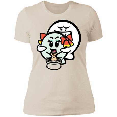 T-Shirts Ivory/ / S Ghost Boo Women's Premium T-Shirt