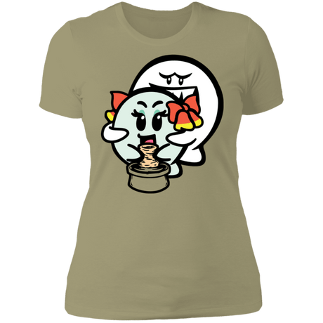 T-Shirts Light Olive / S Ghost Boo Women's Premium T-Shirt