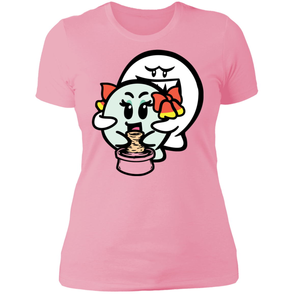 T-Shirts Light Pink / S Ghost Boo Women's Premium T-Shirt