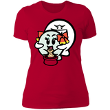 T-Shirts Red / S Ghost Boo Women's Premium T-Shirt