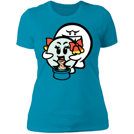 T-Shirts Turquoise / S Ghost Boo Women's Premium T-Shirt