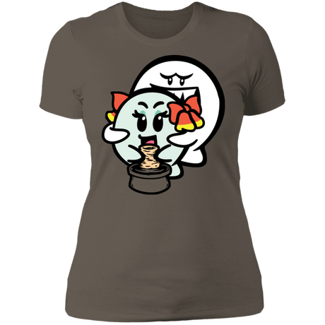 T-Shirts Warm Grey / S Ghost Boo Women's Premium T-Shirt