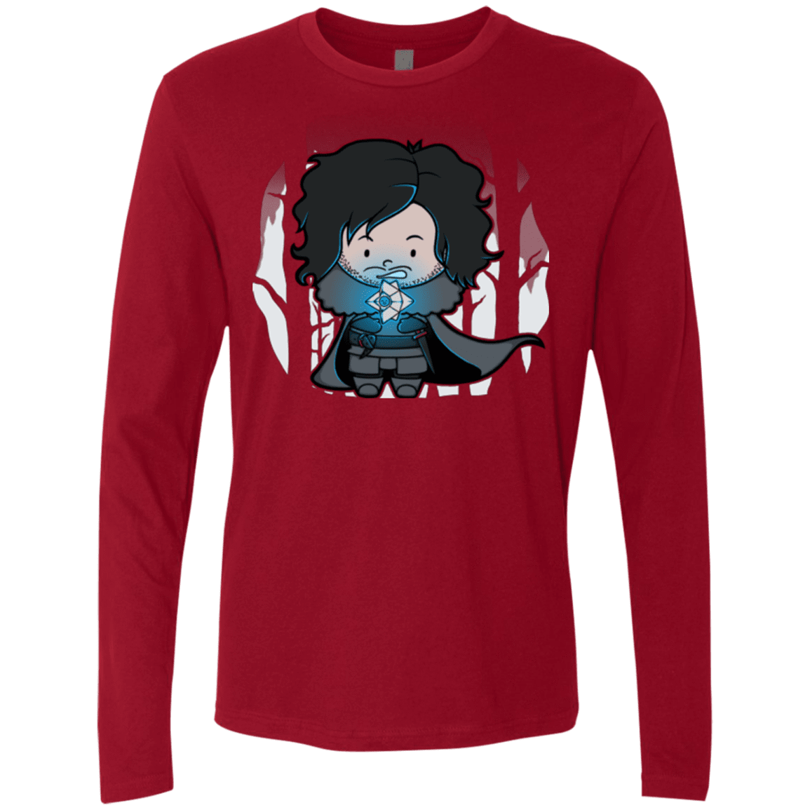 T-Shirts Cardinal / Small Ghost Men's Premium Long Sleeve