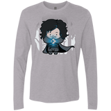 T-Shirts Heather Grey / Small Ghost Men's Premium Long Sleeve