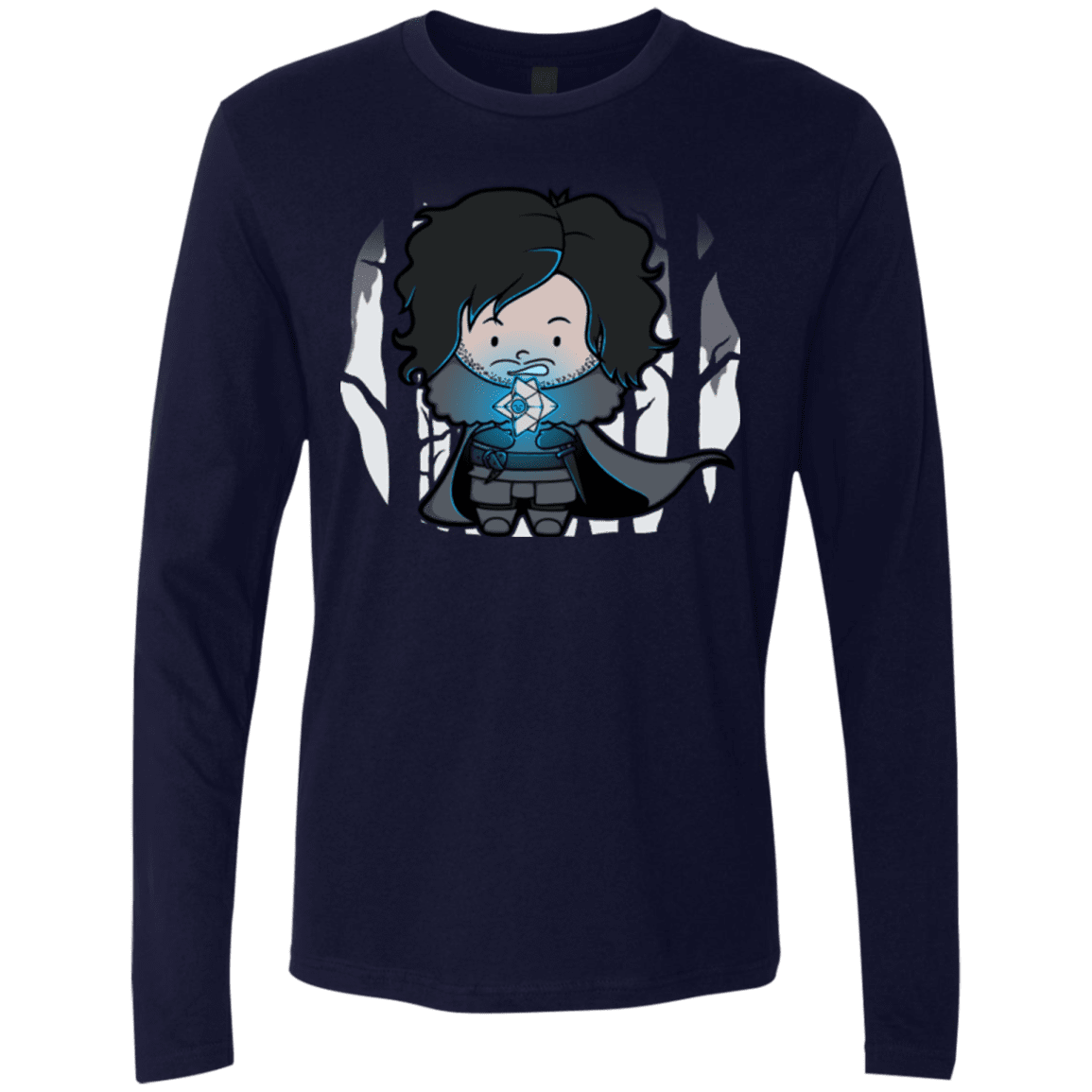 T-Shirts Midnight Navy / Small Ghost Men's Premium Long Sleeve