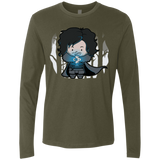 T-Shirts Military Green / Small Ghost Men's Premium Long Sleeve
