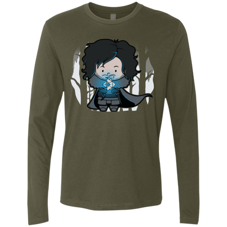 T-Shirts Military Green / Small Ghost Men's Premium Long Sleeve