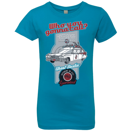 T-Shirts Turquoise / YXS Ghost Mobile Girls Premium T-Shirt