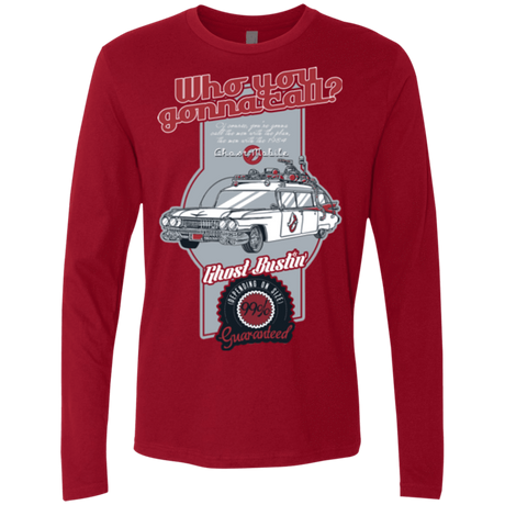 T-Shirts Cardinal / Small Ghost Mobile Men's Premium Long Sleeve