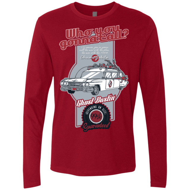 T-Shirts Cardinal / Small Ghost Mobile Men's Premium Long Sleeve