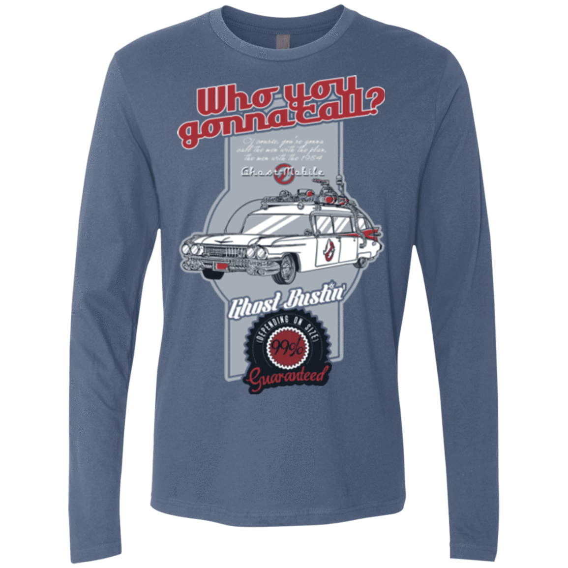 T-Shirts Indigo / Small Ghost Mobile Men's Premium Long Sleeve