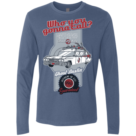 T-Shirts Indigo / Small Ghost Mobile Men's Premium Long Sleeve