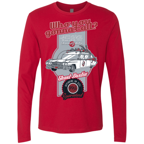 T-Shirts Red / Small Ghost Mobile Men's Premium Long Sleeve