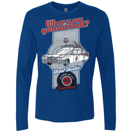 T-Shirts Royal / Small Ghost Mobile Men's Premium Long Sleeve