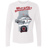 T-Shirts White / Small Ghost Mobile Men's Premium Long Sleeve