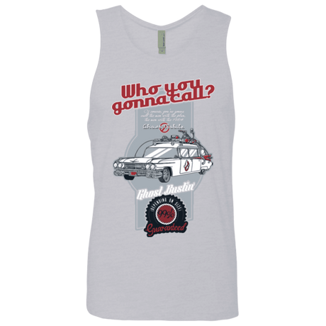 T-Shirts Heather Grey / Small Ghost Mobile Men's Premium Tank Top
