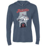 T-Shirts Indigo / X-Small Ghost Mobile Triblend Long Sleeve Hoodie Tee