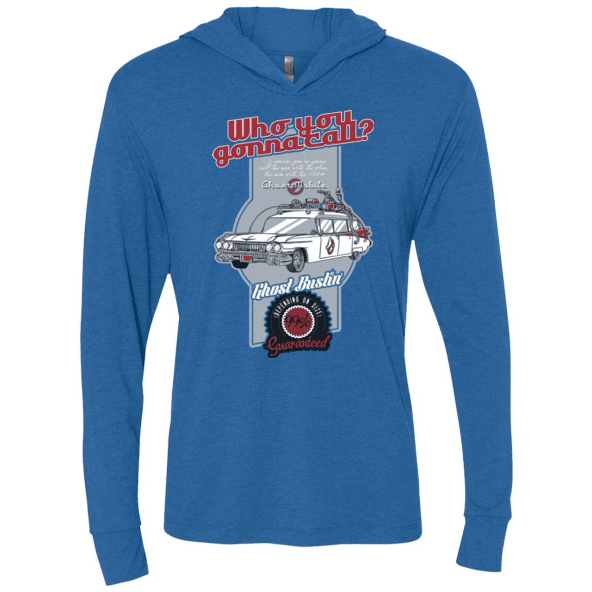 T-Shirts Vintage Royal / X-Small Ghost Mobile Triblend Long Sleeve Hoodie Tee