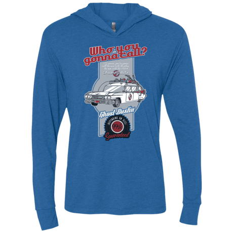 T-Shirts Vintage Royal / X-Small Ghost Mobile Triblend Long Sleeve Hoodie Tee