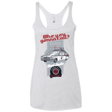 T-Shirts Heather White / X-Small Ghost Mobile Women's Triblend Racerback Tank