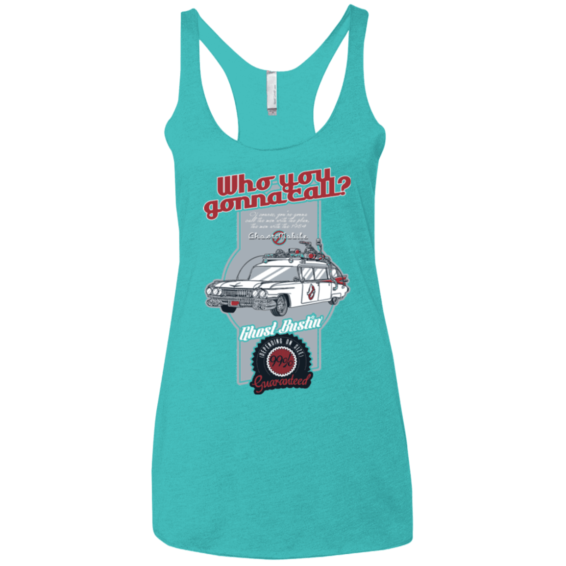 T-Shirts Tahiti Blue / X-Small Ghost Mobile Women's Triblend Racerback Tank