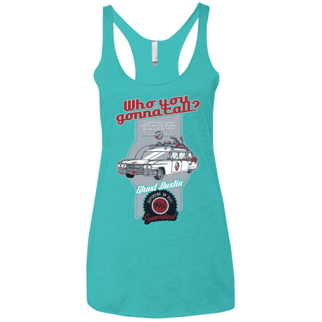 T-Shirts Tahiti Blue / X-Small Ghost Mobile Women's Triblend Racerback Tank