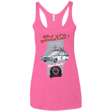T-Shirts Vintage Pink / X-Small Ghost Mobile Women's Triblend Racerback Tank