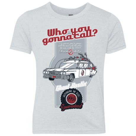 T-Shirts Heather White / YXS Ghost Mobile Youth Triblend T-Shirt