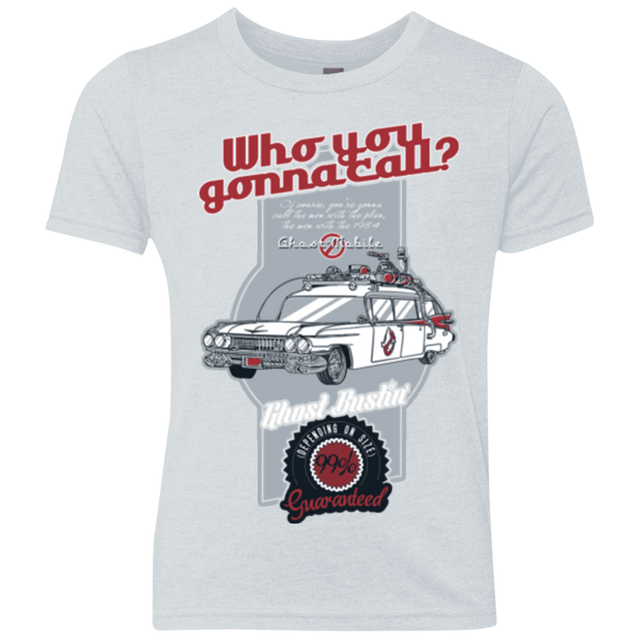T-Shirts Heather White / YXS Ghost Mobile Youth Triblend T-Shirt
