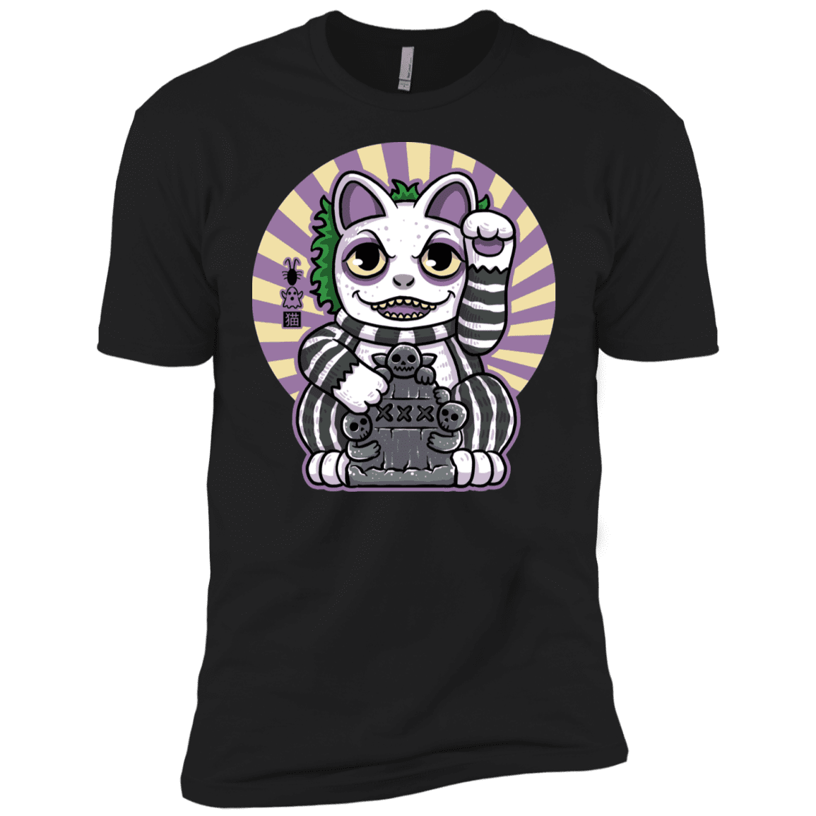 T-Shirts Black / YXS Ghost Neko Boys Premium T-Shirt